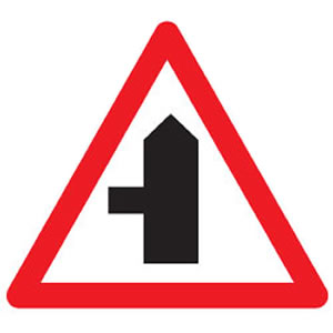 Left turn sign