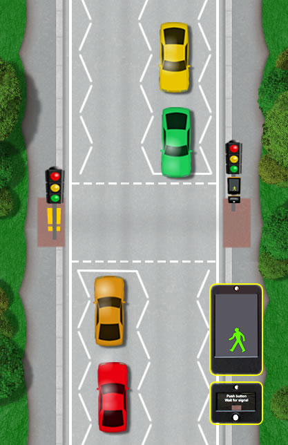 Puffin pedestrian crossing