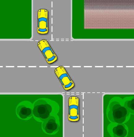 Staggered Junction Sign