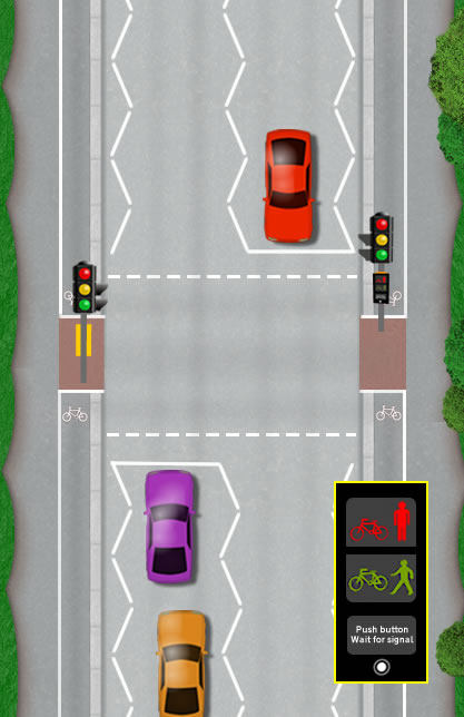 Toucan pedestrian crossing