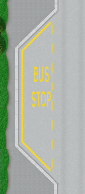 Bus Stop road marking