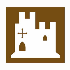 Tourists information castle symbol