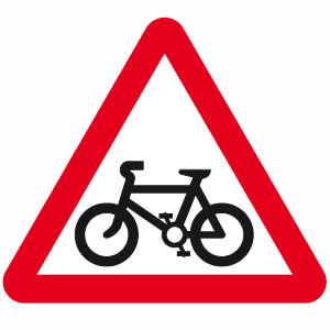 Cycle route sign