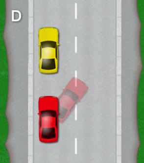 Reverse parallel park: Diagram D