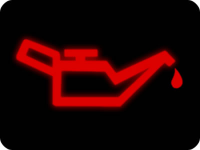 Engine oil warning light