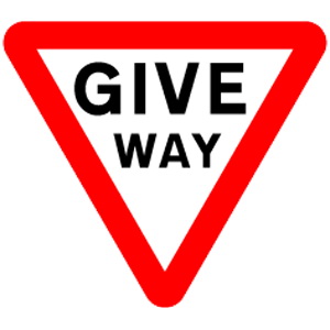 Give Way sign