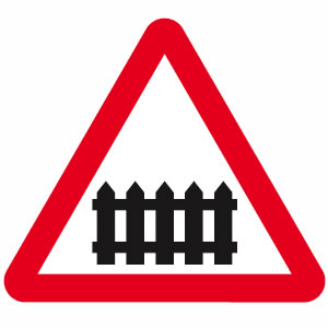 Level crossing sign