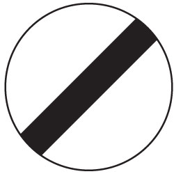 UK national speed limit sign