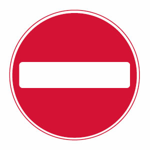 No entry sign