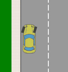 Parking on a hill