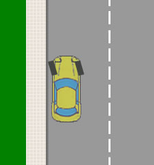 Parking on a hill