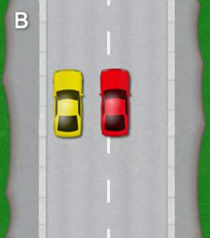 Reverse parallel park: Diagram B