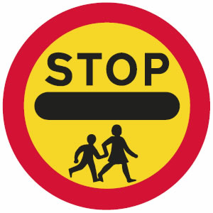 School crossing patrol sign