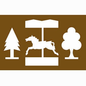 Theme park attraction symbol