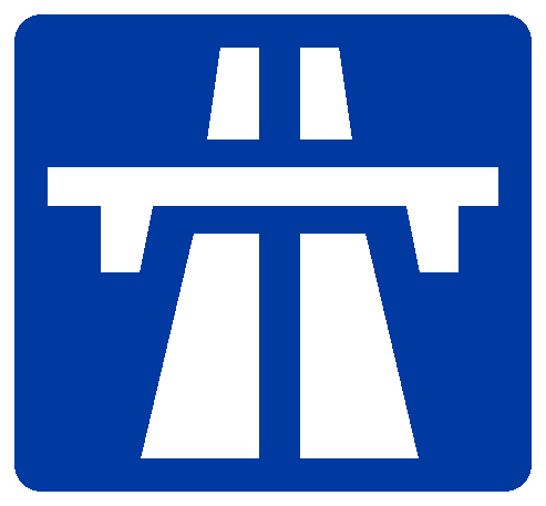 Motorway sign