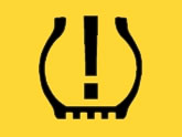 Vauxhall Vectra tyre pressure monitoring system fault warning