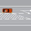Theory test road markings and lines