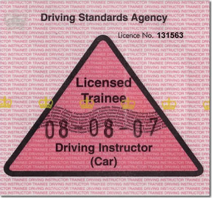 Trainee Driving Instructor Licence