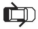 Door or boot lid open warning symbol