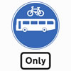 Bus lane signs