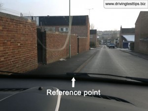 Kerbside parking reference point