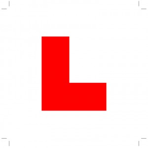 Printable L Plate template