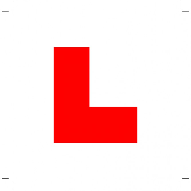 Printable L Plate Template