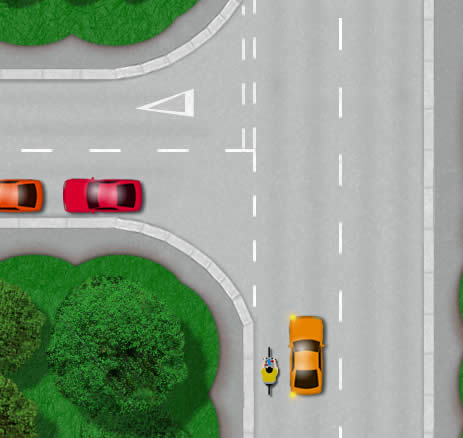 Turning Left Driving Lesson