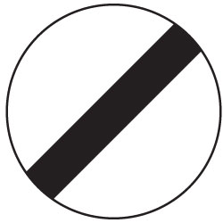 National speed limit sign