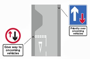 Traffic Calming Road Markings and Signs