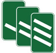 100 yard exit lane markers for theory test quiz