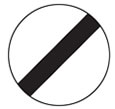 National speed limit theory test road sign
