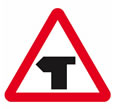 Keep left road sign for theory test