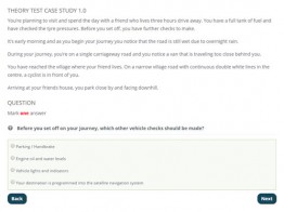 case study part of theory test