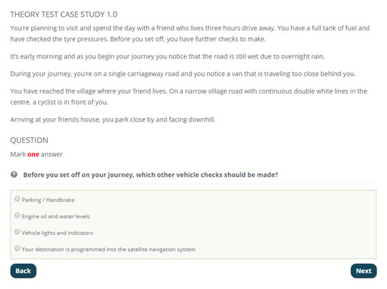 case study theory test