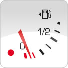 Peugeot 208 low fuel dashboard symbol