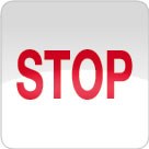 Peugeot 208 STOP dashboard warning light symbol