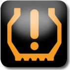 Nissan Juke low tyre pressure dashboard warning light