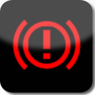 Citroen C1 brake (red exclamation mark) dashboard warning light