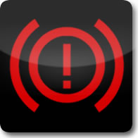 Mercedes Benz brake system dashboard warning light