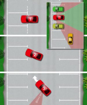Reversing out of a bay driving test manoeuvre tutorial