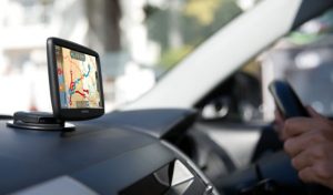 The TomTom Start 52 sat nav used for the independent driving test
