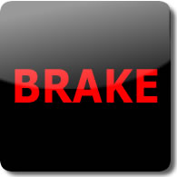 Honda brake Red dashboard warning light symbol