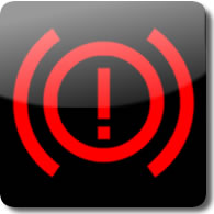 Honda brake dashboard warning light symbol