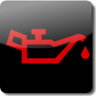 Honda Low Oil Pressure dashboard Warning light symbol