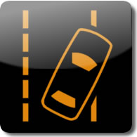 Honda Road Departure Mitigation Warning light symbol