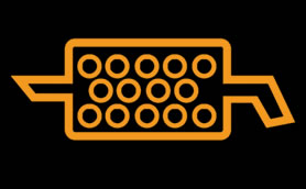 Diesel particulate filter warning light