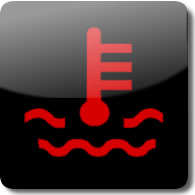 Honda Hot Engine Temperature Warning light symbol