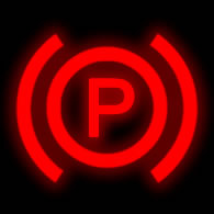 Parking brake dashboard symbol