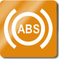 Audi A1 / S1 ABS Dashboard Warning Light Symbol